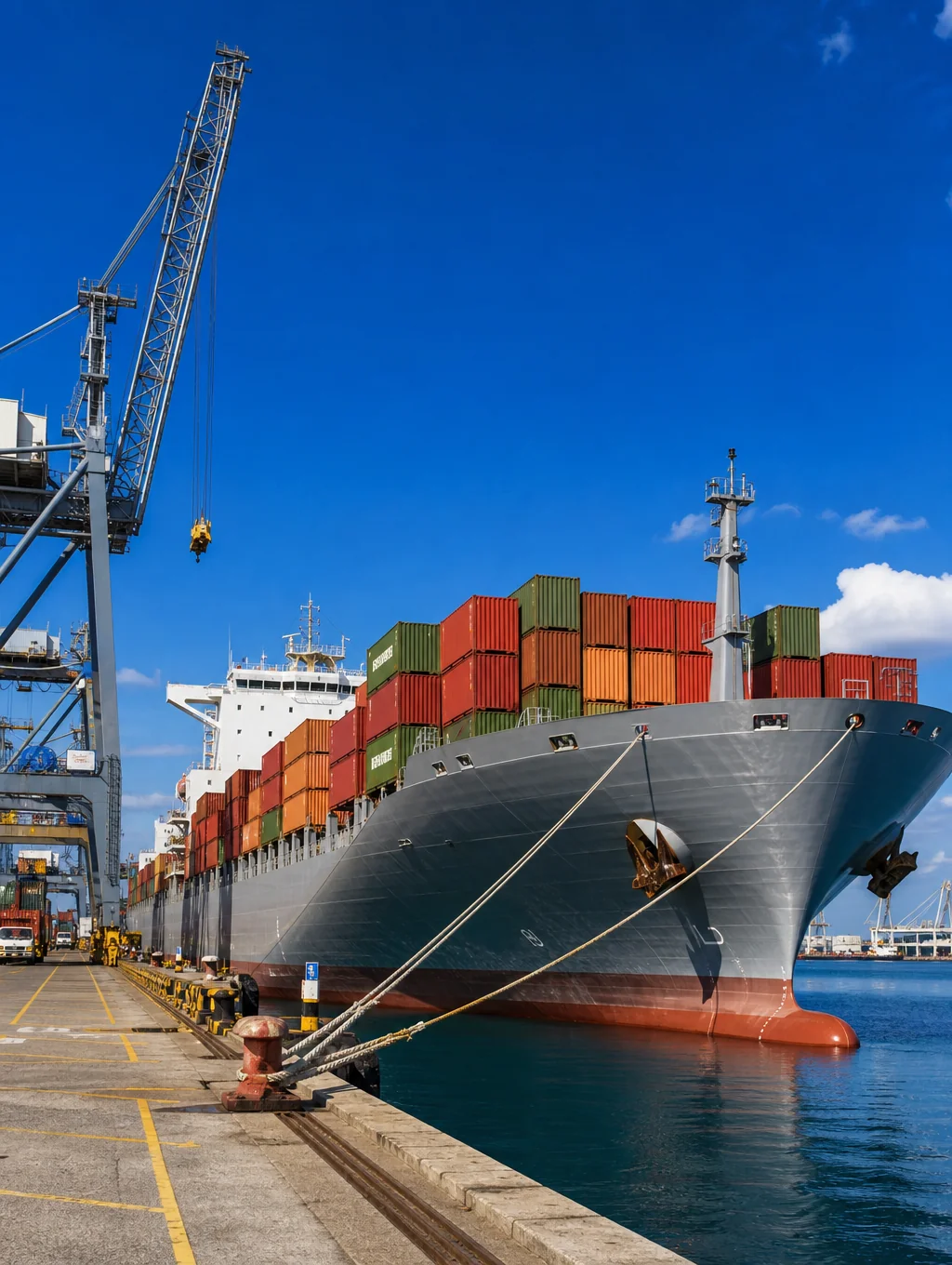 Bulk carrier vessel undergoing technical inspection in Tuzla shipyard